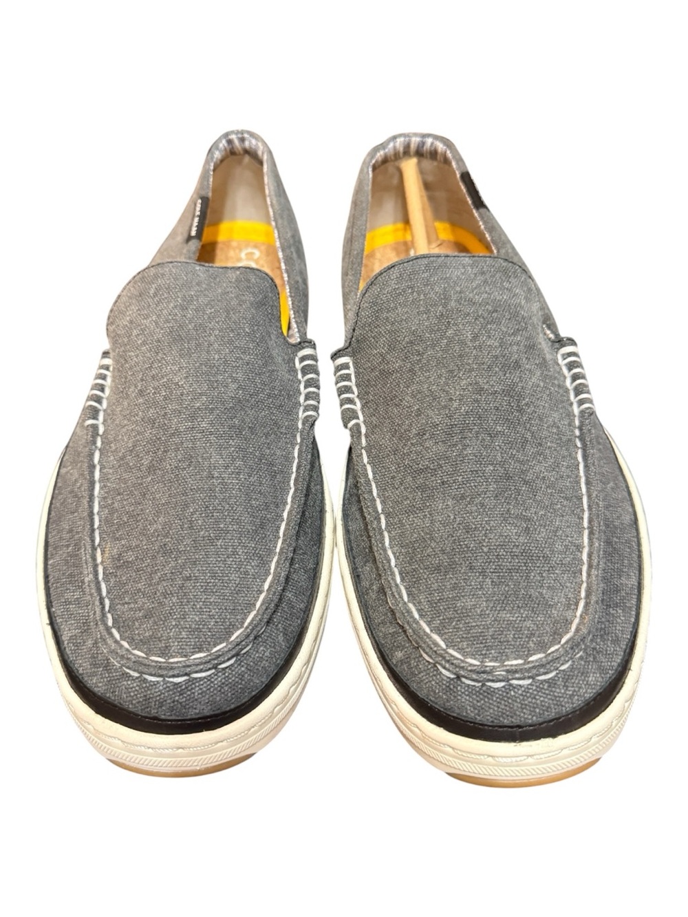 Cole Haan GrandSeries Canvas Slip-On Loafers Gray/Tan Men’s 11.5 NWOB